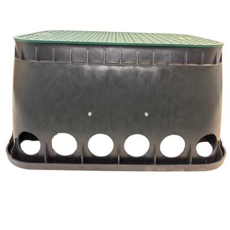 *Spezial* Ventilkasten Standart groß eckig mit Löchern und 2x Feuchtraumdose, groß eckig, Masse: 660 x 555 x 330 mm VENT-EG Kompatibel mit Rain-Bird / Hunter Magnetventilen